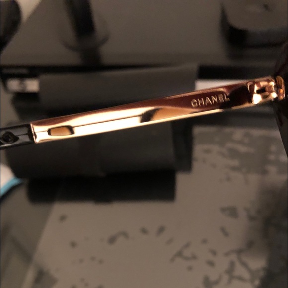 CHANEL Black Ch6047Q Galuchat Stingray Oversized 54mm Polarized Sunglasses - Picture 9 of 12